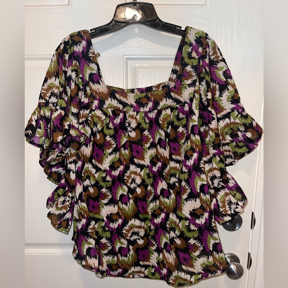 Women’s Terra & Sky Top; Size 1X